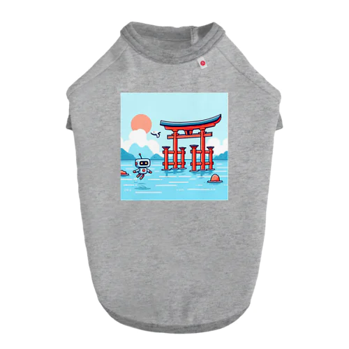 厳島神社見回りロボット ドッグTシャツ