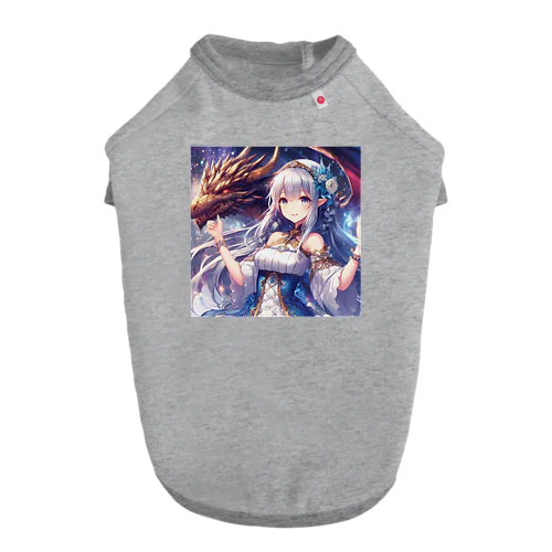 魔法を操る少女と守護する龍② ドッグTシャツ