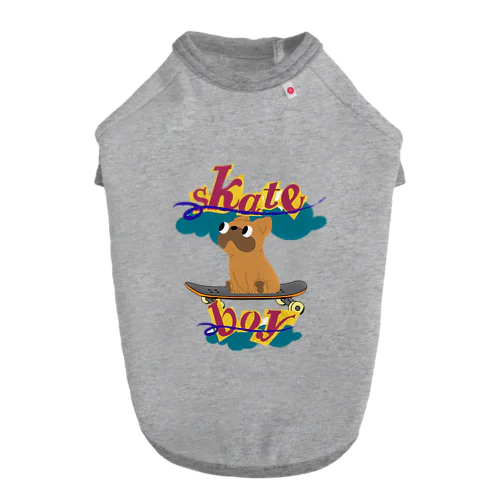 スケートボードするワンコ Dog T-shirt