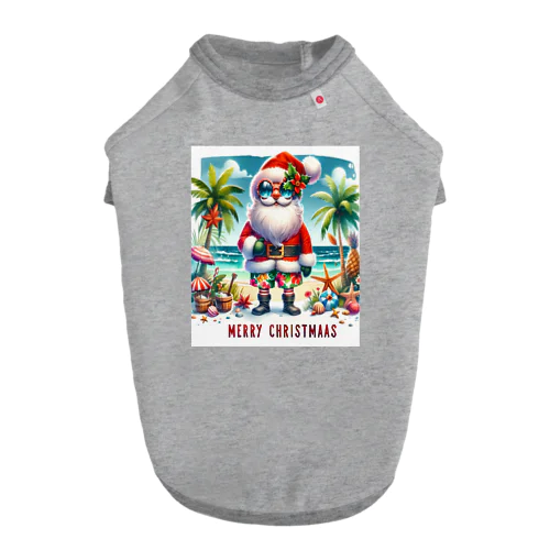 Merry Christmasシリーズ　サンタのサマークリスマス」 Dog T-shirt