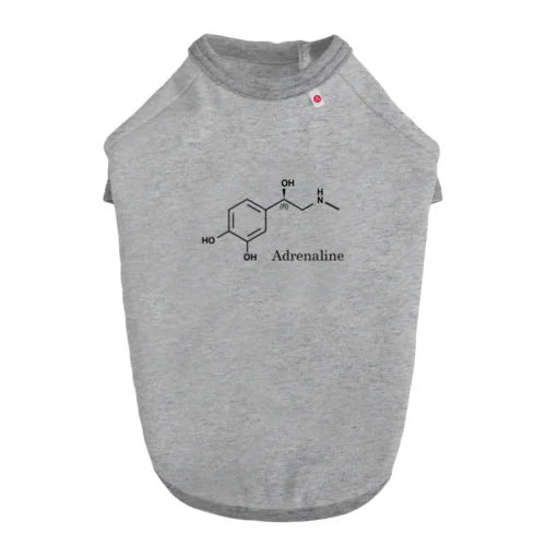 化学構造式　アドレナリン Dog T-shirt