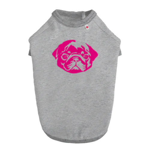 francesca pink Dog T-shirt