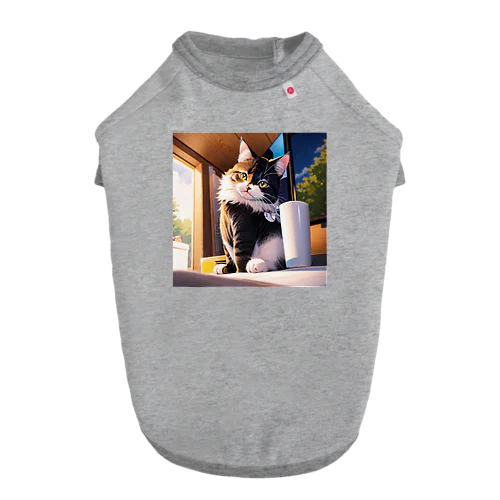 猫のイラスト ドッグTシャツ