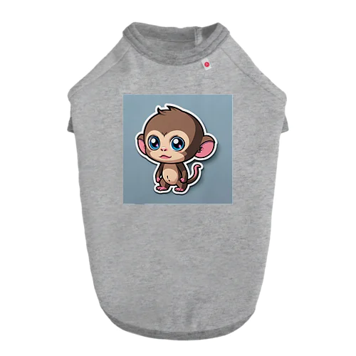カラフルな子猿のイラストグッズ ドッグTシャツ