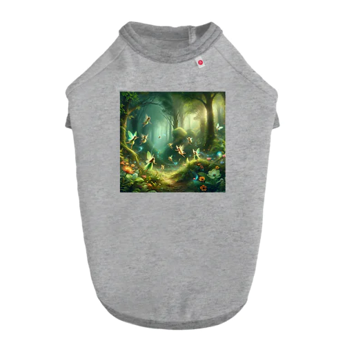 森の妖精シリーズ3 ドッグTシャツ