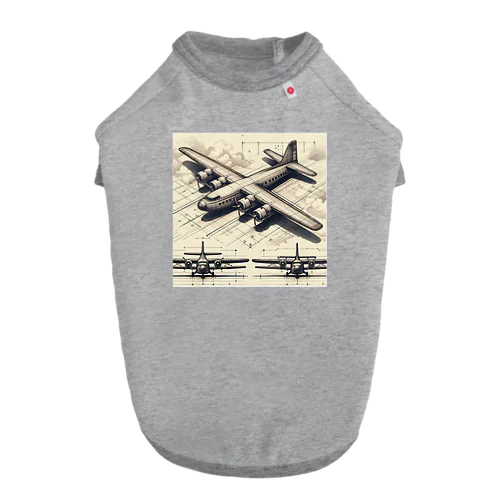 架空の航空機 Dog T-shirt