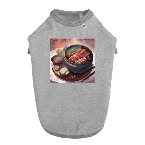 すき焼き（Sukiyaki）  ドッグTシャツ