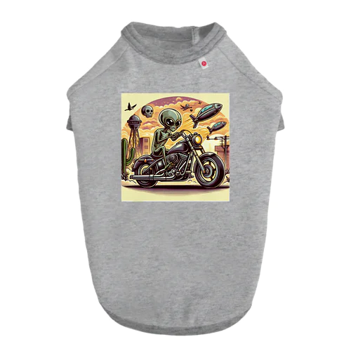 バイク宇宙人 ドッグTシャツ