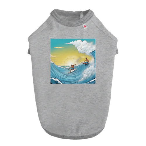 ハワイ　サーフィン Dog T-shirt
