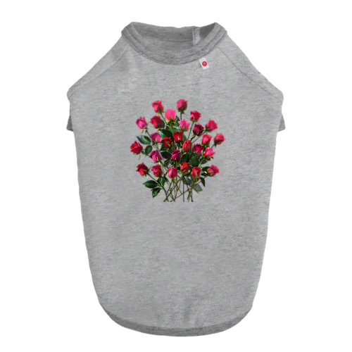 Redpink 26 Roses ドッグTシャツ