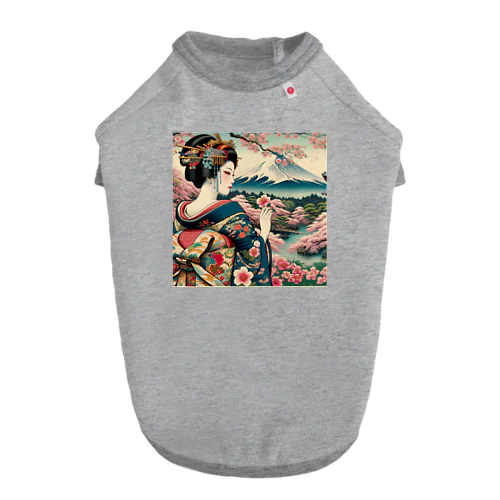 浮世絵 美人画 Ukiyoe beauty painting [UB-DL-SR001-0002] ドッグTシャツ