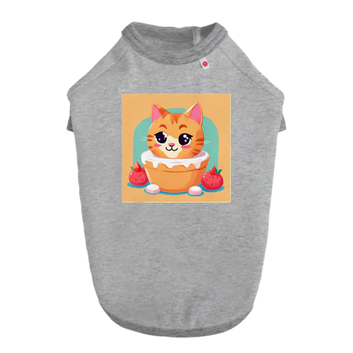 スイーツ大好きな子猫ちゃん ドッグTシャツ