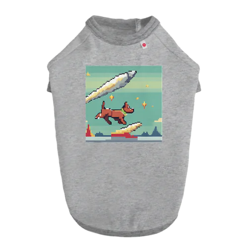 ロケットを打ち上げている犬 Dog T-shirt