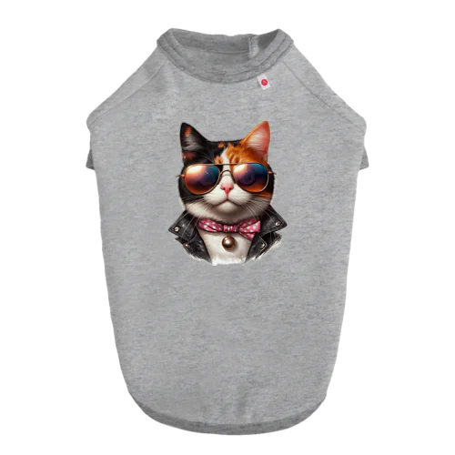 グラサンx三毛猫xワイルド Dog T-shirt