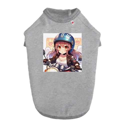 バイク女子　ばくおん!!系 Dog T-shirt