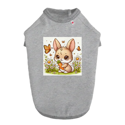 茶色の乙女ウサちゃん♡ Dog T-shirt