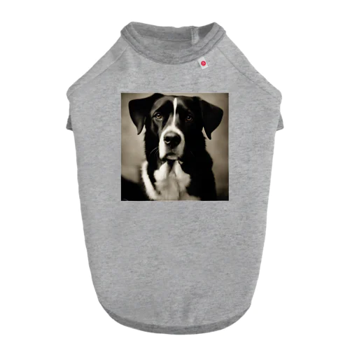 レトロでかわいい写真は、一匹の愛らしい犬 Dog T-shirt