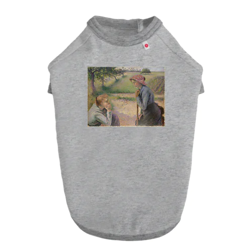 2人の若い農夫 / Two Young Peasant Women Dog T-shirt