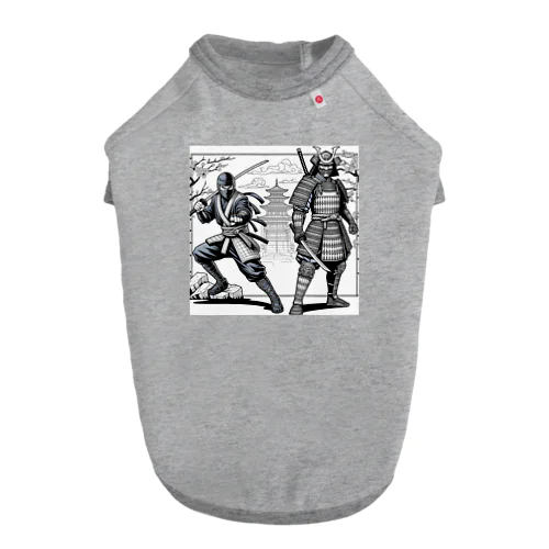 ninja & samurai Dog T-shirt