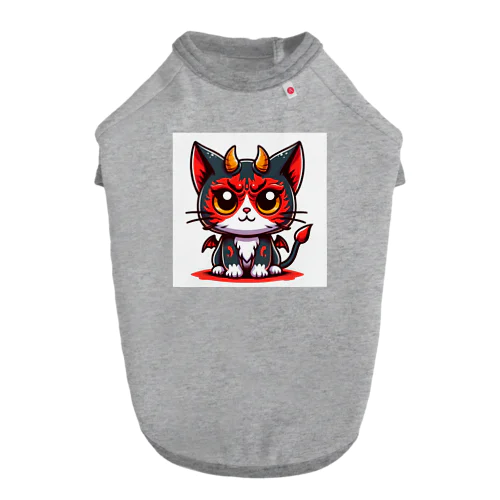 ！結構強い悪魔にゃんこ！ Dog T-shirt