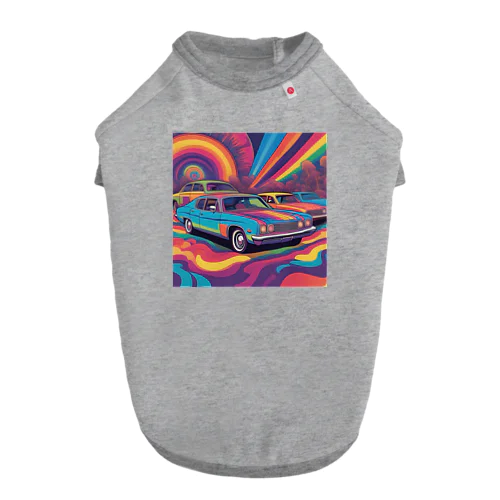 サイケデリックCAR ドッグTシャツ