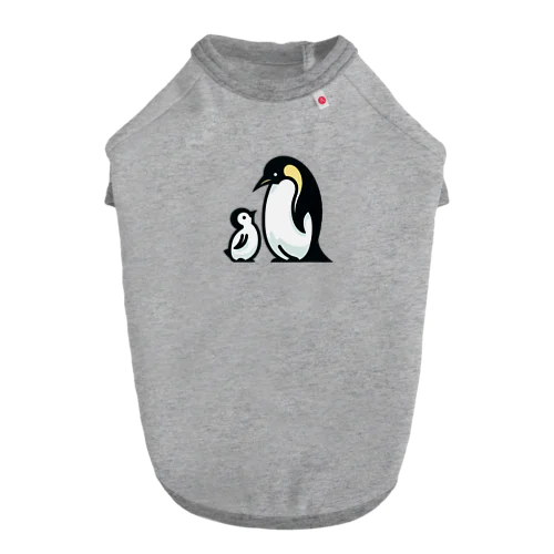 ペンギンのおやこ Dog T-shirt