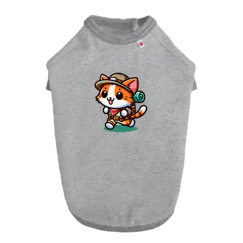 冒険好きな猫 Dog T-shirt