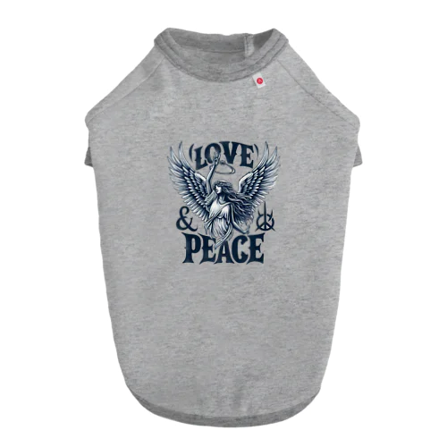 LOVE & PEACE Dog T-shirt