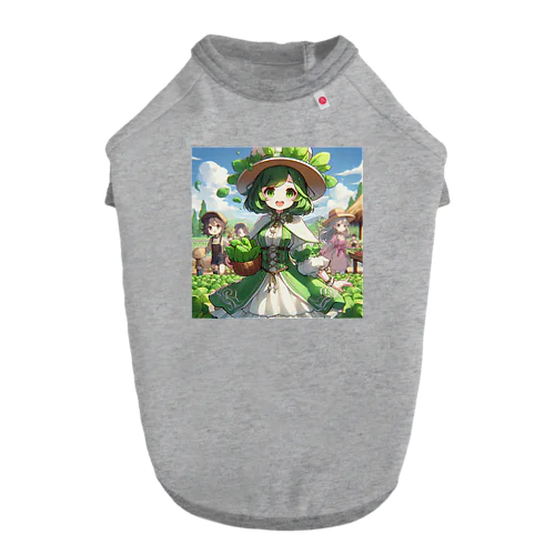 ほうれん草をモチーフにしたアニメキャラクター「スプリナ」 ドッグTシャツ