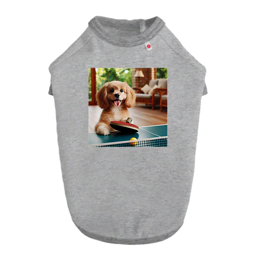 可愛い卓球犬 Dog T-shirt