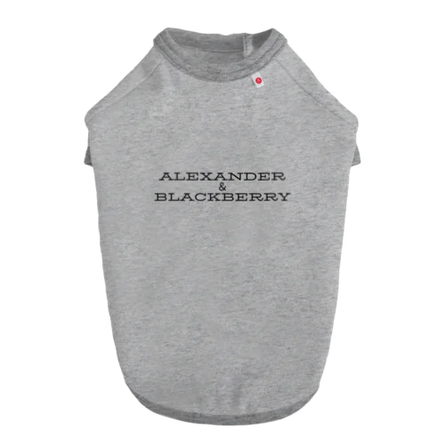 Alexander ＆BlackBerry Dog T-shirt