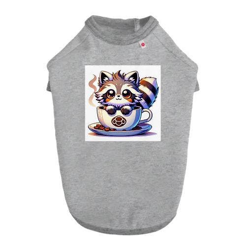 にゃんコーヒー タヌキ猫 Dog T-shirt