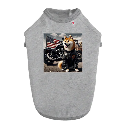 アメリカンライダー柴犬 ドッグTシャツ