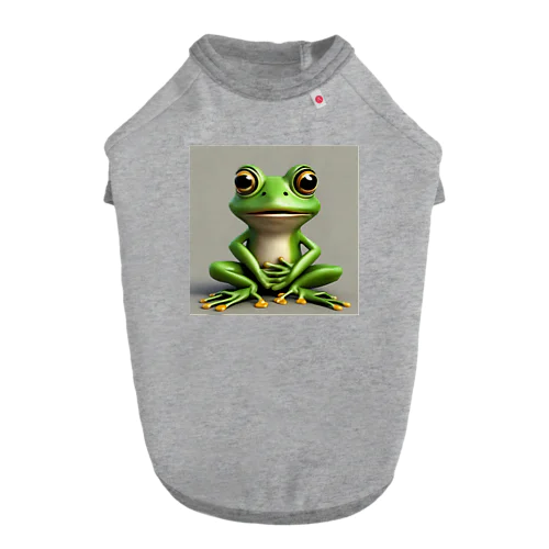 正面蛙 ドッグTシャツ