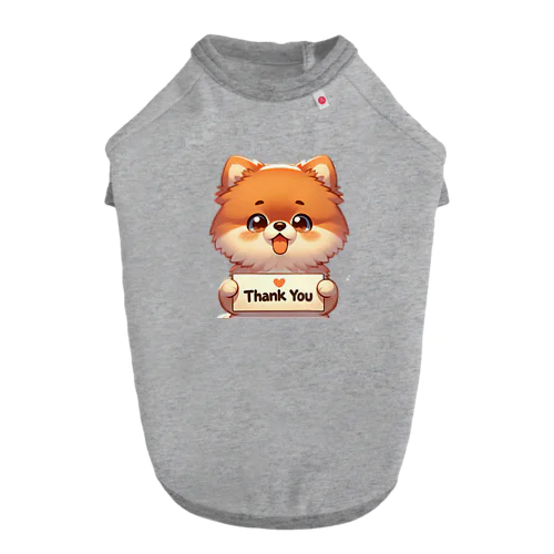 【ぽめちい】シリーズ （Thanks バージョン） Dog T-shirt