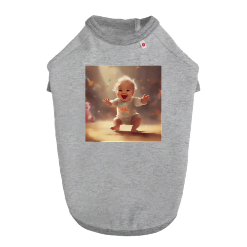 ダンスをしている人間の赤ちゃん ドッグTシャツ