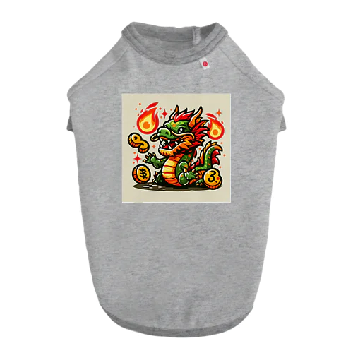 ゴールドドラゴン ドッグTシャツ