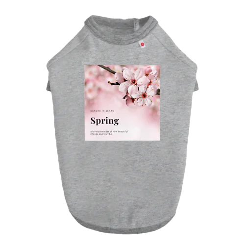 桜 ドッグTシャツ