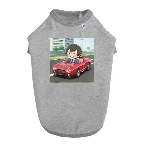 オープンカーでウィンク＠サラリーマン Dog T-shirt