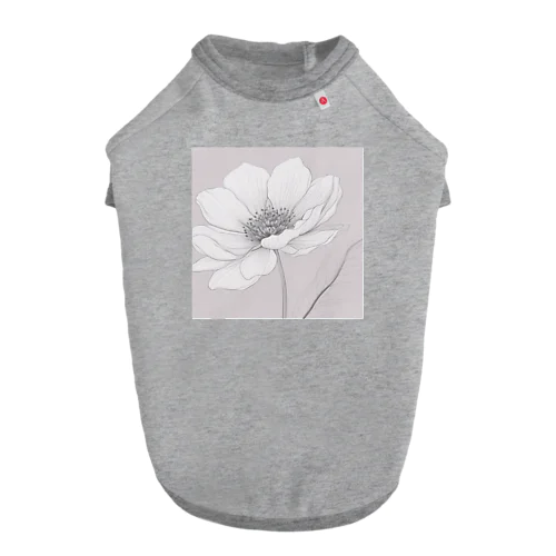 一輪の花 ドッグTシャツ