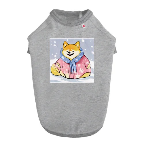 厚着しばいぬ Dog T-shirt