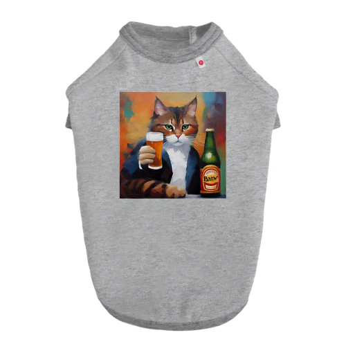 乾杯する猫 Dog T-shirt