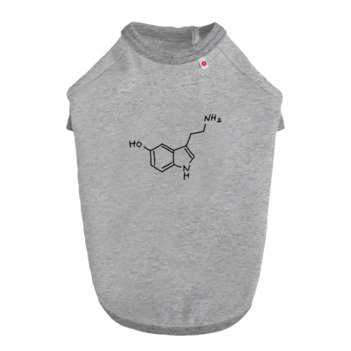 精神安定 セロトニン（ブラック）Serotonin（Black） ドッグTシャツ