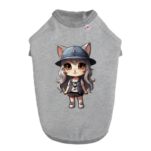 猫派アイドル　にゃにゃ美ちゃん ドッグTシャツ