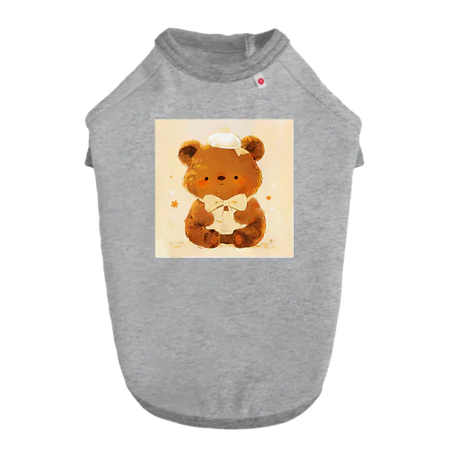 帽子をかぶった可愛い子供クマ Marsa 106 Dog T-shirt