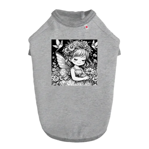 花摘みの少女 ドッグTシャツ