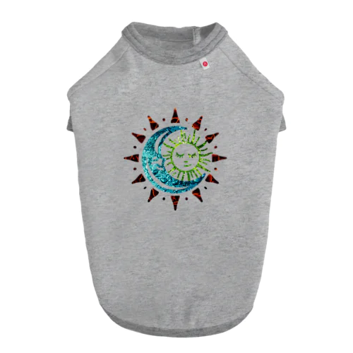 sun&moon Dog T-shirt