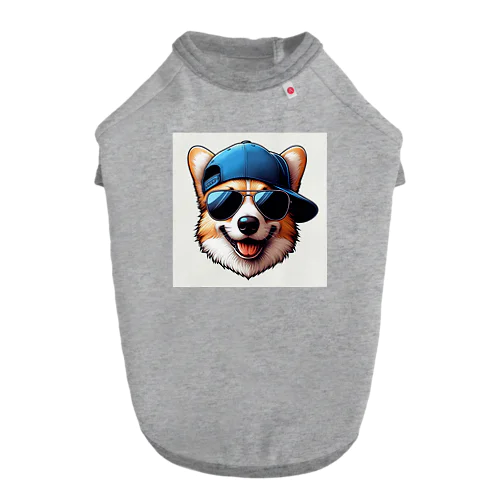 キャップ犬3 Dog T-shirt