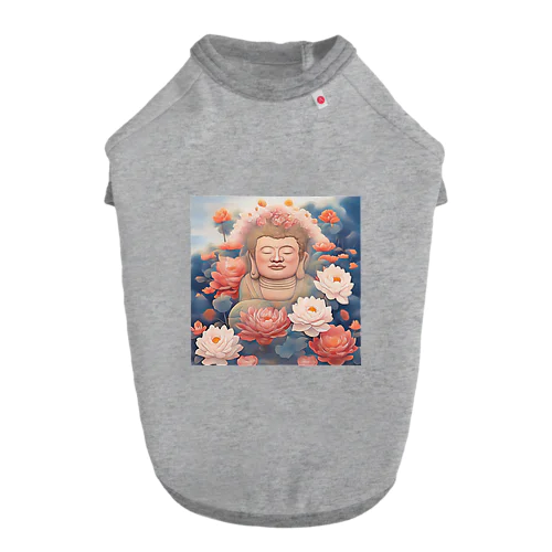 花ざかりの仏 ドッグTシャツ
