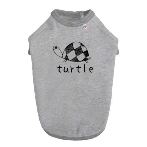 turtle 可愛い手書きの亀のイラスト Dog T-shirt